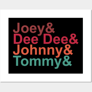 Joey& Dee Dee& Johnny& Tommy& Posters and Art